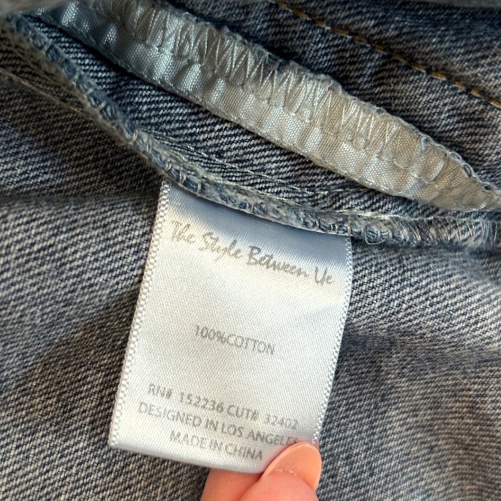 The Style Between Us Womens Medium Blue Denim Trucker Jacket Size M - Picture 6 of 9